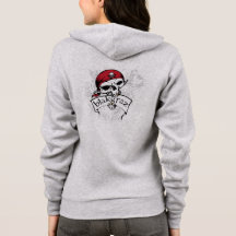 Sweat - shirt à capuche du crâne du pirate Blakgra