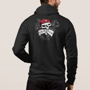 Sweat - shirt à capuche du crâne du pirate Blakgra