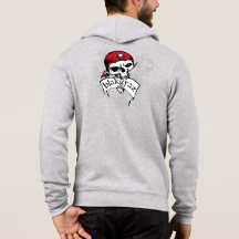 Sweat - shirt à capuche du crâne du pirate Blakgra
