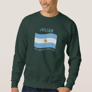 Sweat - shirt à capuche du drapeau argentin