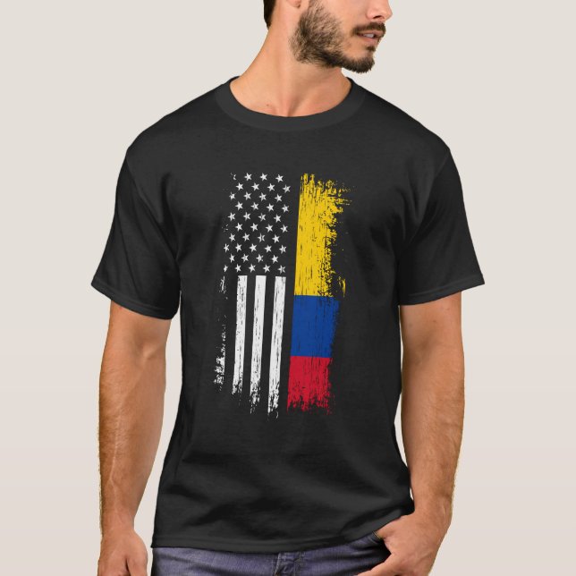 Sweat - shirt à capuche du drapeau colombien améri (Devant)