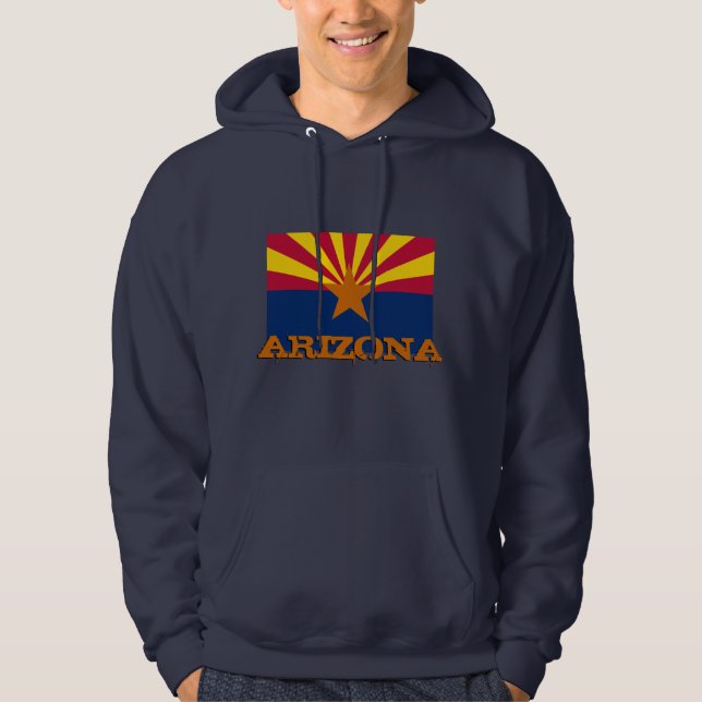Sweat - shirt à capuche du drapeau de l'Arizona, P (Devant)