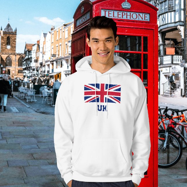 Sweat - shirt à capuche du drapeau Union Jack vint (Créateur téléchargé)