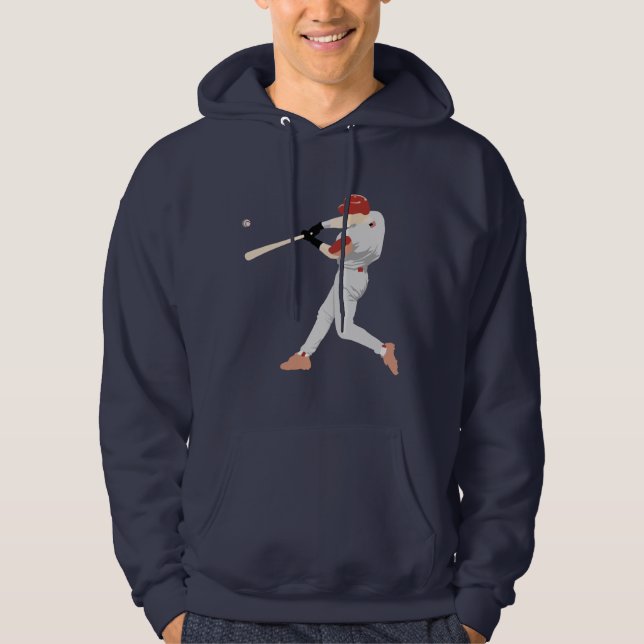 Sweat - shirt à capuche du joueur de baseball (Devant)