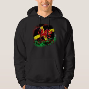 Sweat - shirt à capuche du jour de St David avec