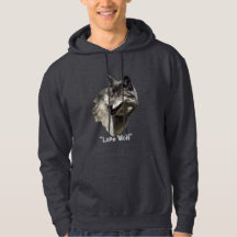 sweat - shirt à capuche du "loup solitaire"