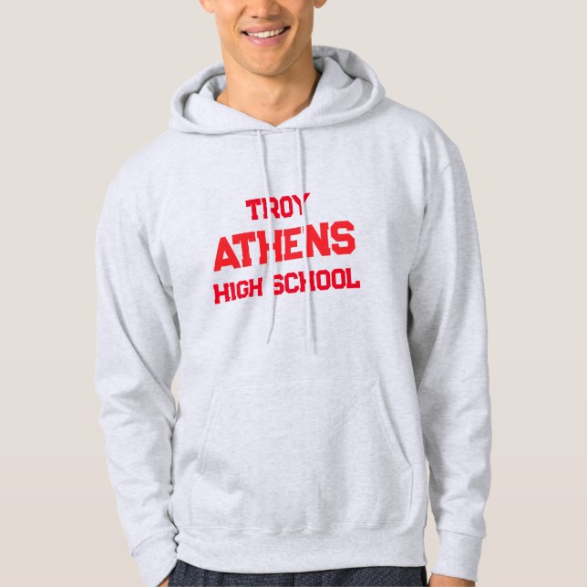 Sweat - shirt à capuche du lycée Troy Athens (Devant)