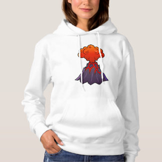 Sweat - shirt à capuche du volcan des femmes