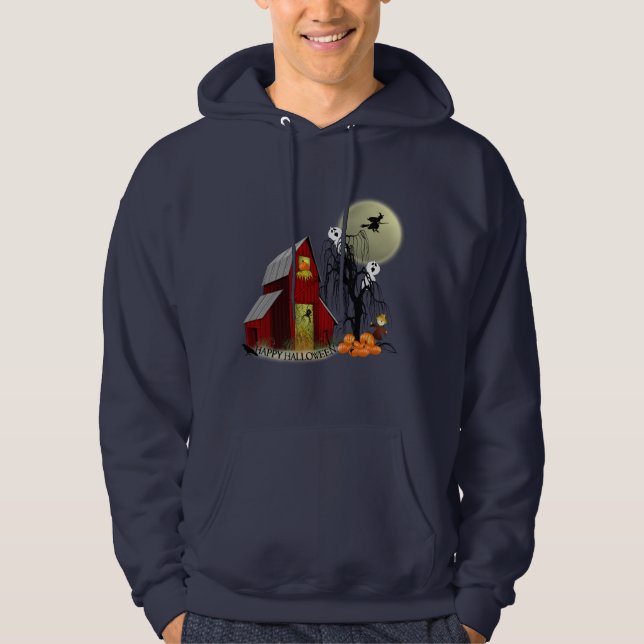 Sweat - shirt à capuche éffrayant de Halloween de (Devant)
