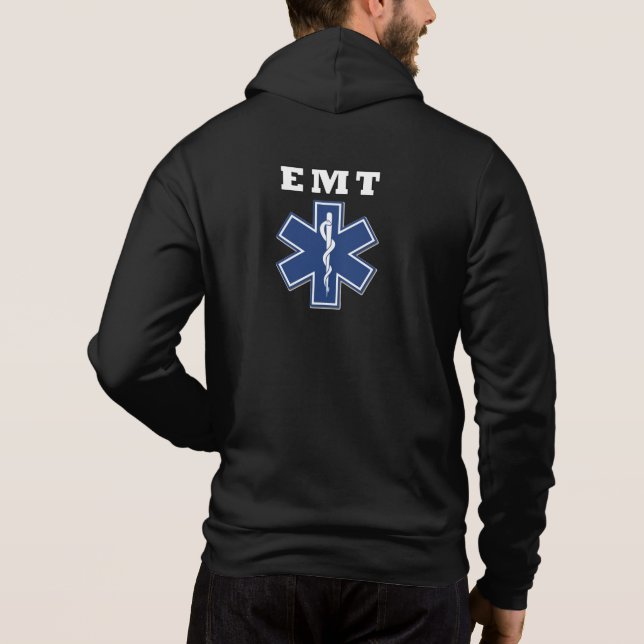 SWEAT - SHIRT À CAPUCHE EMT Star of Life (Dos)