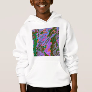 Sweat - shirt à capuche en marbre aigre