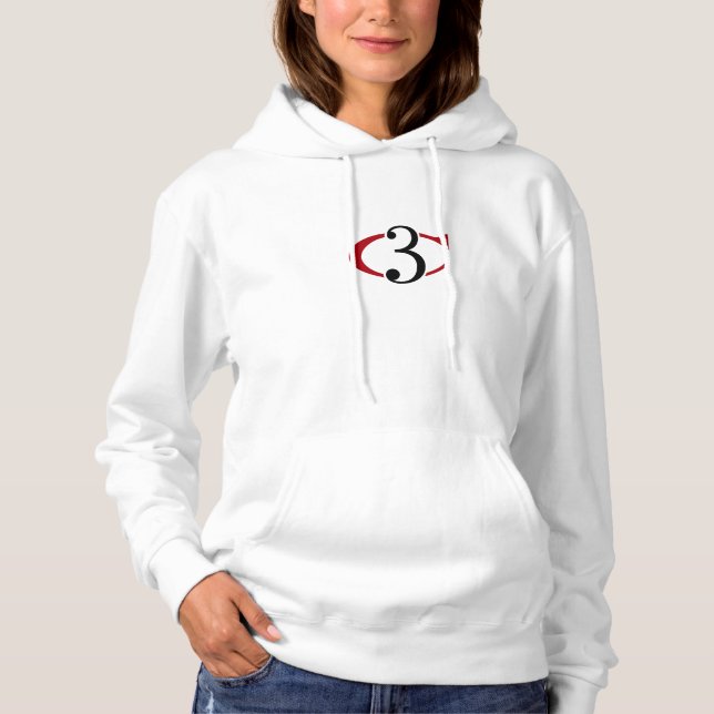 Sweat - shirt à capuche en polaire féminin avec lo (Devant)