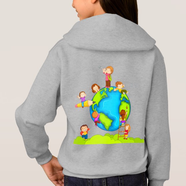 sweat - shirt à capuche enfant (Dos)