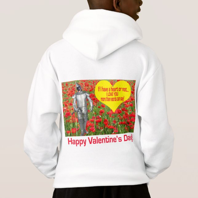 sweat - shirt à capuche enfants. Heureuse Sainte-V (Dos)