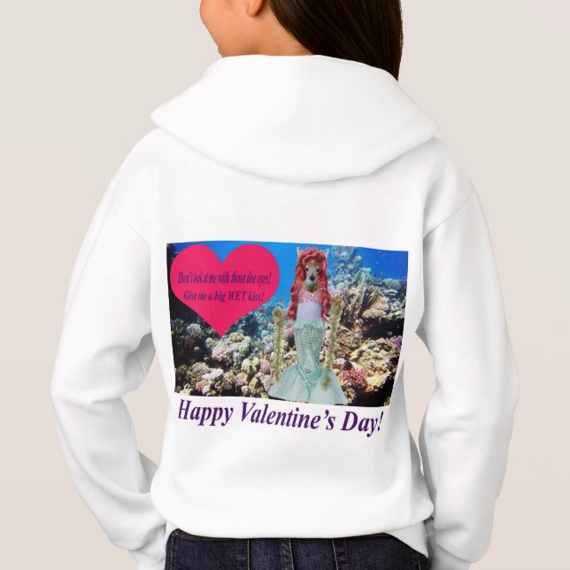 sweat - shirt à capuche enfants. Heureuse Sainte-V (Dos)