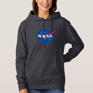 Sweat - shirt à capuche féminine de la NASA (gris