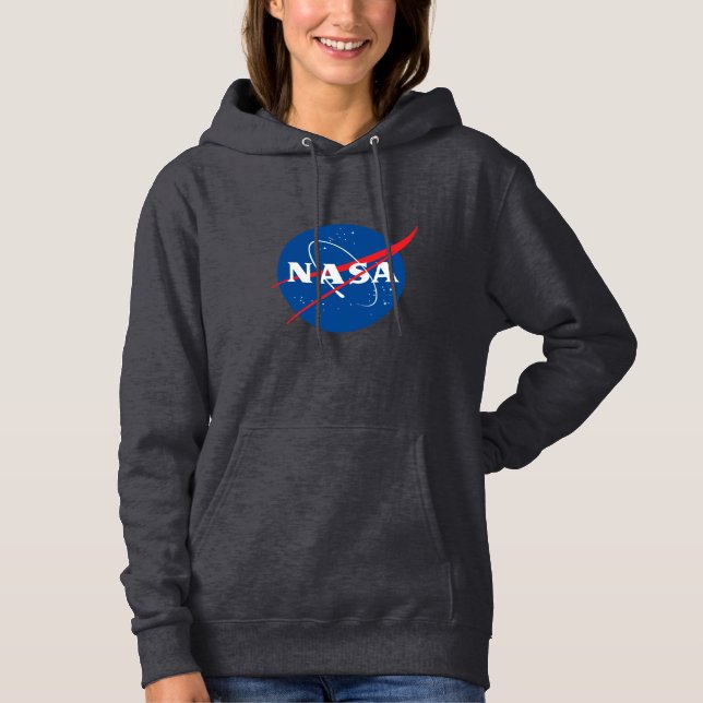 Sweat - shirt à capuche féminine de la NASA (gris  (Devant)