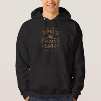 Sweat - shirt à capuche fier de grand-papa d'armée