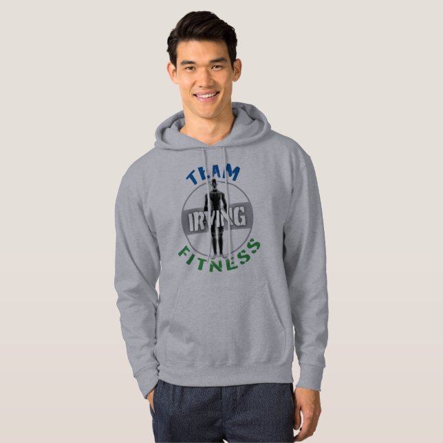 Sweat - shirt à capuche Fitness Team Irving (Devant entier)