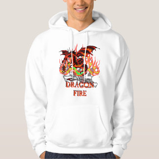 Sweat - shirt à capuche flamboyant de dragon