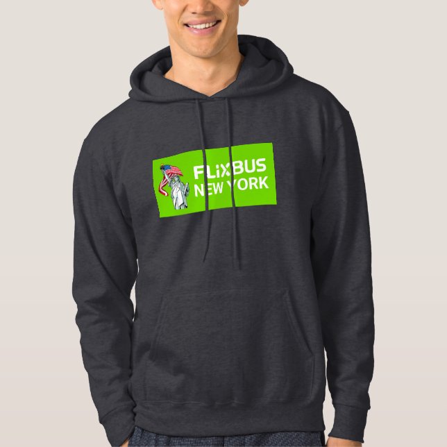 Sweat - shirt à capuche Flixbus (Devant)