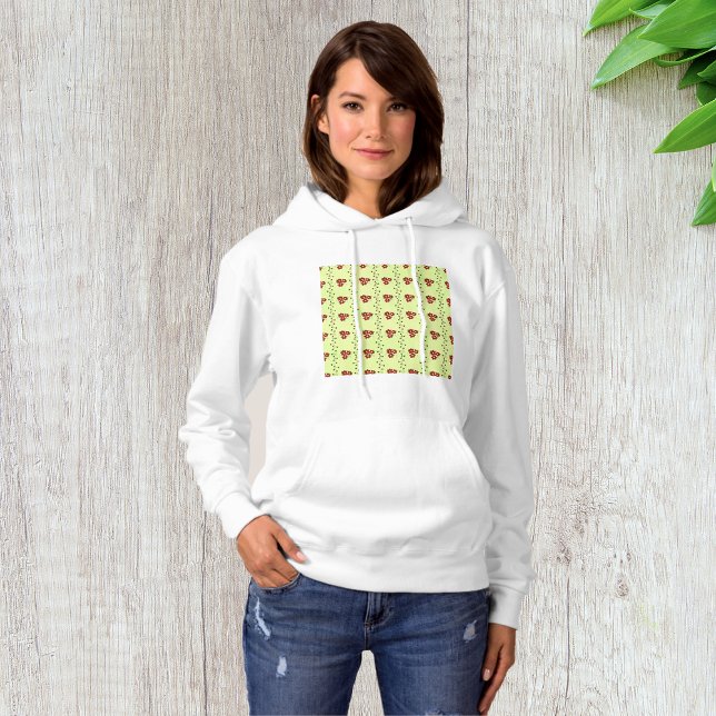 Sweat - shirt à capuche Floral Stripes femmes (Créateur téléchargé)