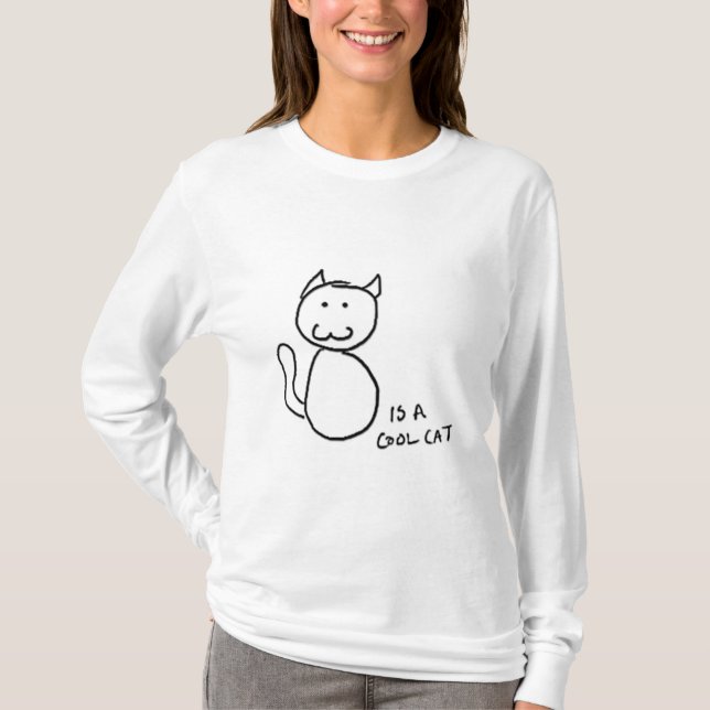 Sweat - shirt à capuche frais de chat (Devant)