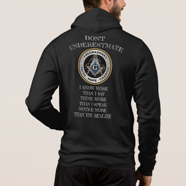 Sweat - shirt à capuche Freemason (Dos)