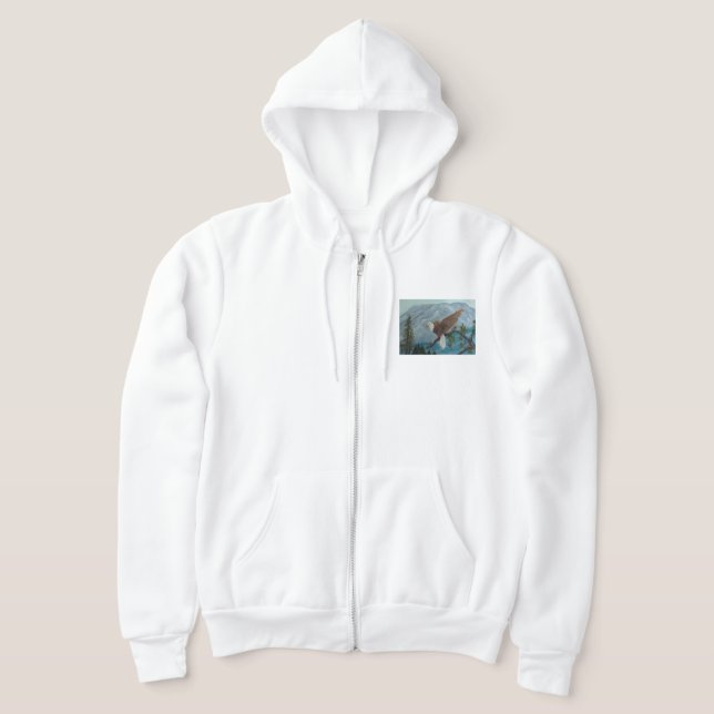 Sweat - shirt à capuche Full-Zip Eagle Art (Poser)