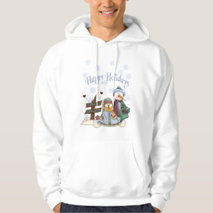 Sweat - shirt à capuche givré d'amis