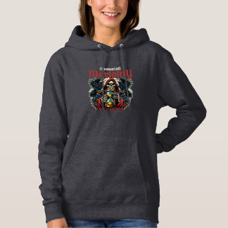 Sweat - shirt à capuche graphique de mortalité