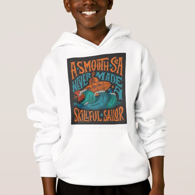 Sweat - shirt à capuche Graphique Gras - Blanc, Va (Devant)