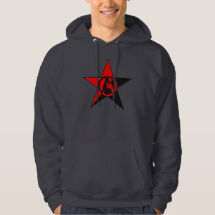 sweat - shirt à capuche gris-foncé d'étoile