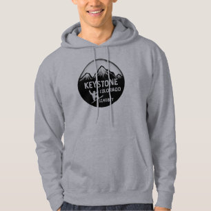 Sweat - shirt à capuche gris trapézoïdal de typ