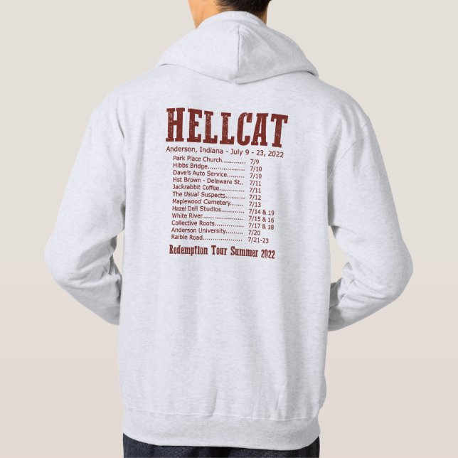 Sweat - shirt à capuche Hellcat (Dos)