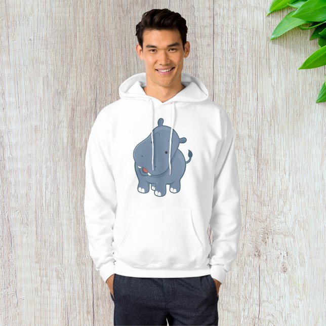 Sweat - shirt à capuche Hippopotame (Créateur téléchargé)