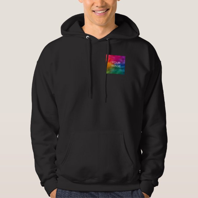 Sweat - shirt à capuche Homme Custom Ajouter Modèl (Devant)