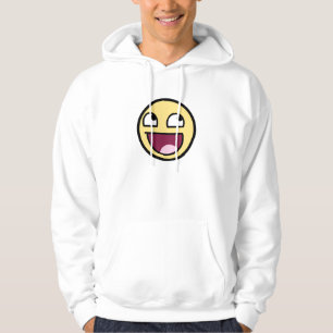 Sweat - shirt à capuche impressionnant de blanc d