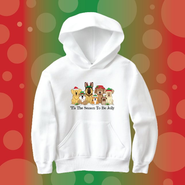 Sweat - shirt à capuche JollyKins Holiday Dogs (Créateur téléchargé)