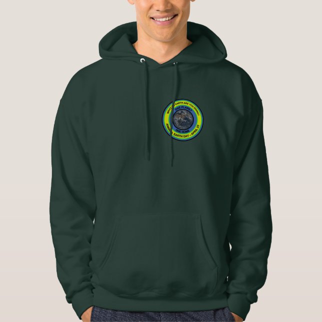Sweat - shirt à capuche jour des terres (Devant)