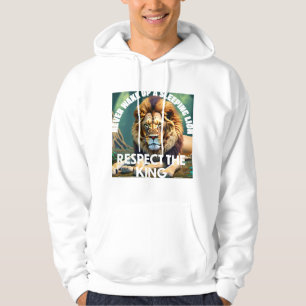 Sweat - shirt à capuche Lion blanc Heah