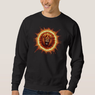 Sweat - shirt à capuche Lion Fiery, Sweatshirt Gra