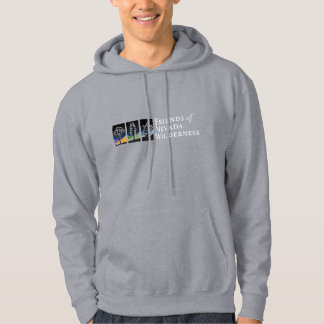 Sweat - shirt à capuche (logo ciel foncé - blanc)