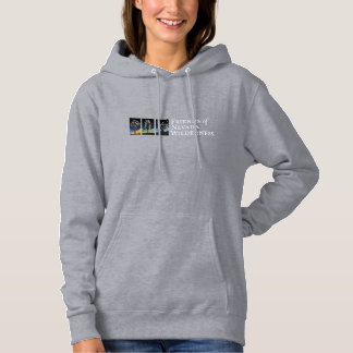 Sweat - shirt à capuche (logo ciel foncé - blanc)