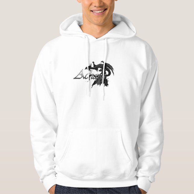 Sweat - shirt à capuche - logo de dragon d'Achaea (Devant)