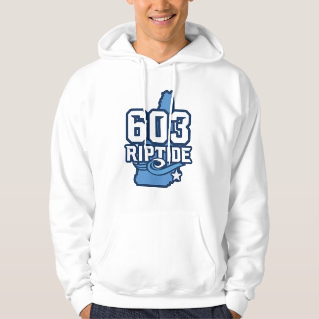 Sweat - shirt à capuche masculin avec logo foncé (Devant)