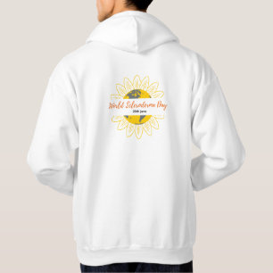 Sweat - shirt à capuche masculin blanc - Journée m