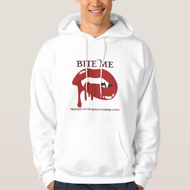 Sweat - shirt à capuche masculin de Bite Me Royale (Devant)
