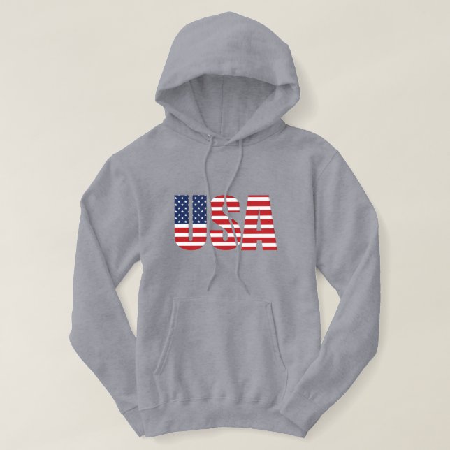 Sweat - shirt à capuche Mens USA (Design devant)