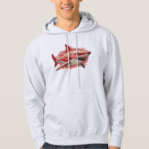 Sweat - shirt à capuche minimaliste de requin - Ca